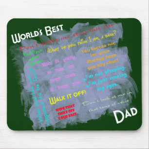 Mundos o melhor Dadism Mousepad