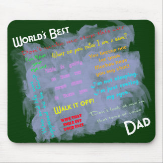 Mundos o melhor Dadism Mousepad