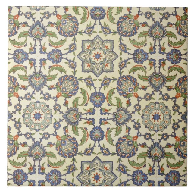 Mure azulejos de Qasr Rodouan, 'da arte árabe como (Frente)