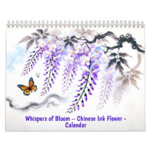 Murmurios da Flor de Tinta Chinesa Calendário 2027