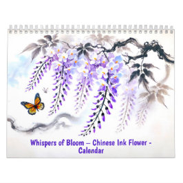 Murmurios da Flor de Tinta Chinesa Calendário 2027