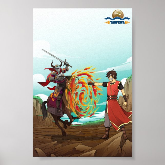 Muro de Fogo - TTAOFEWA Manga / Anime Poster (Frente)