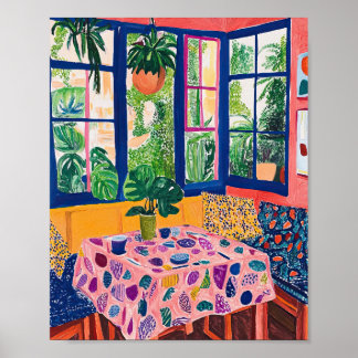 Muro de Poster Impressionante de Campo de Flor Sel