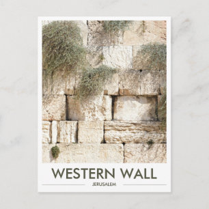 Muro Ocidental Cartão Postal de Jerusalém