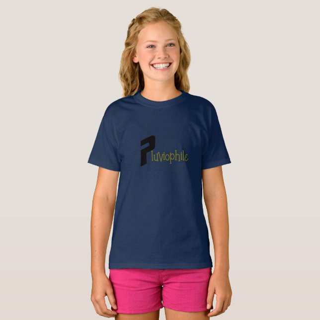 Murugi Veste Camiseta de Meninas Pluviófilas (Frente Completa)