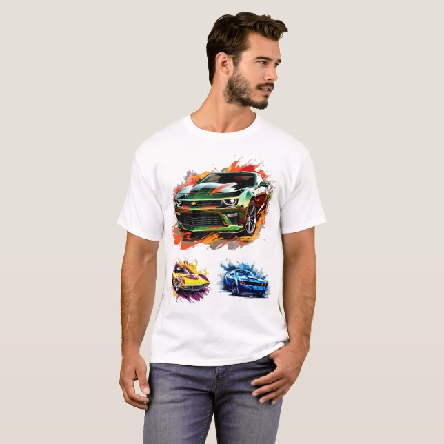 Muscle Cars T-Shirt (Frente Completa)