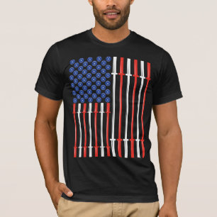 Músculo americano - camisa da malhação do Gym d