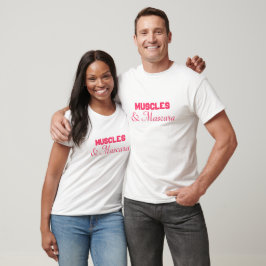 Músculos e camisa de rímel