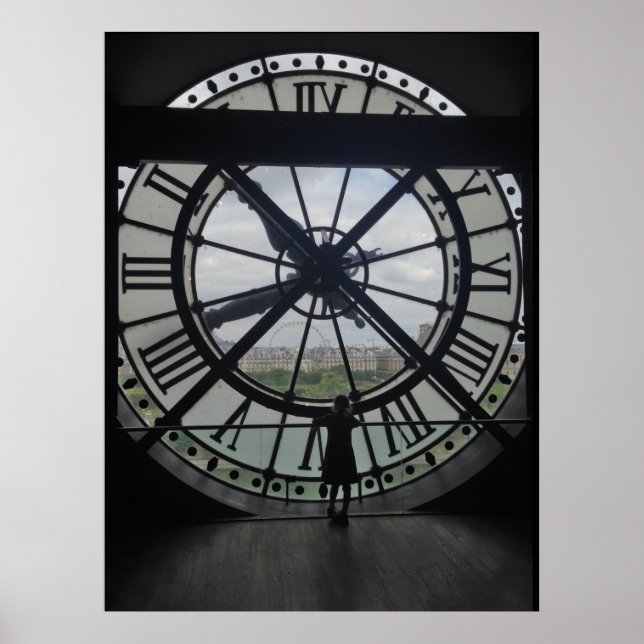 Musée d'Orsay Clock Poster Impressão (Frente)