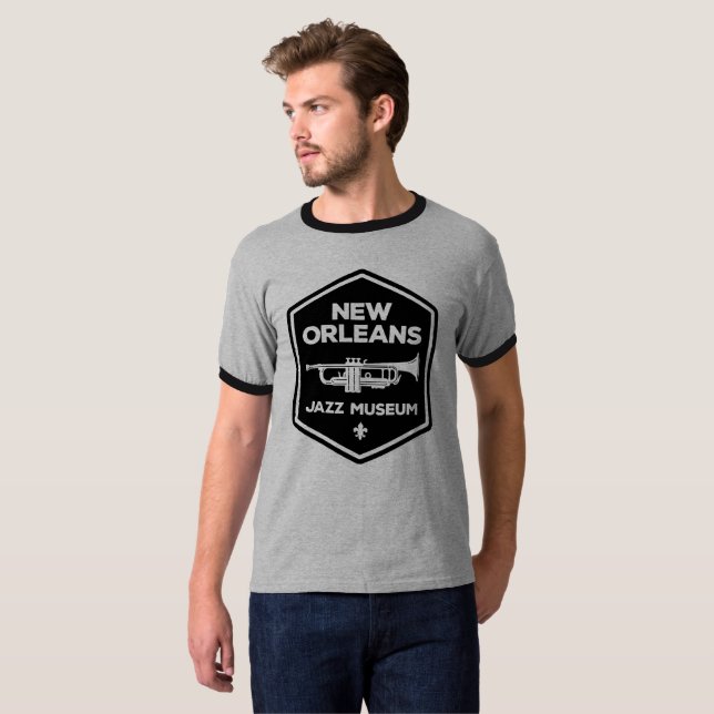 Museu de Jazz de Nova Orleans® Camiseta Trompete ( (Frente Completa)