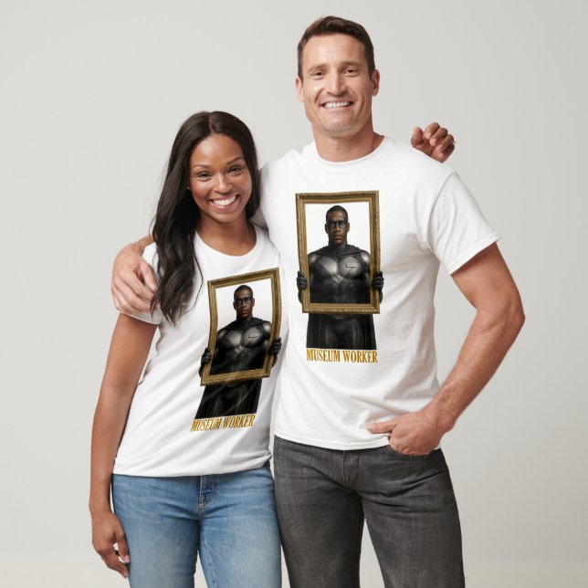 Museum Worker Superhero T-shirt (Unissex)