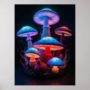 Mushroom Art Poster