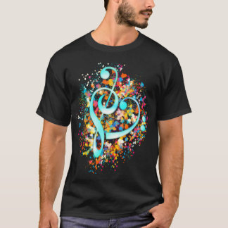 Music Hearble Bass Clef Classic T-Shirt