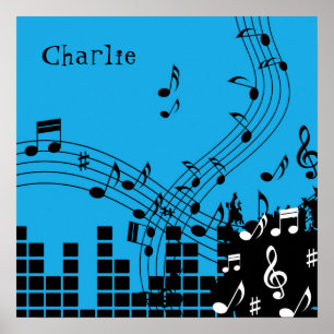 Music Illustration poster