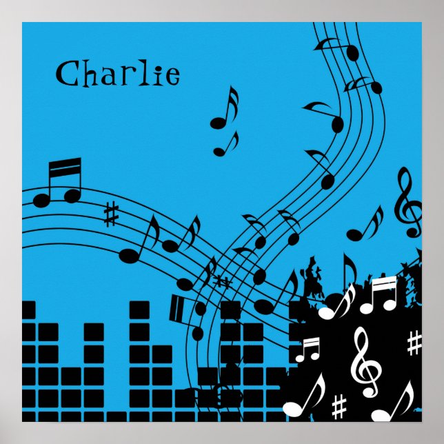 Music Illustration poster (Frente)