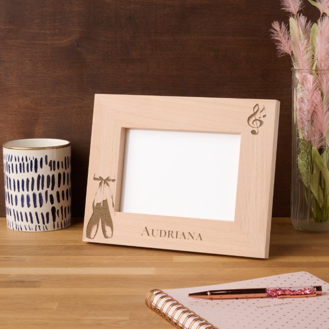 Music Note Ballet Shoes Personalized (Left)