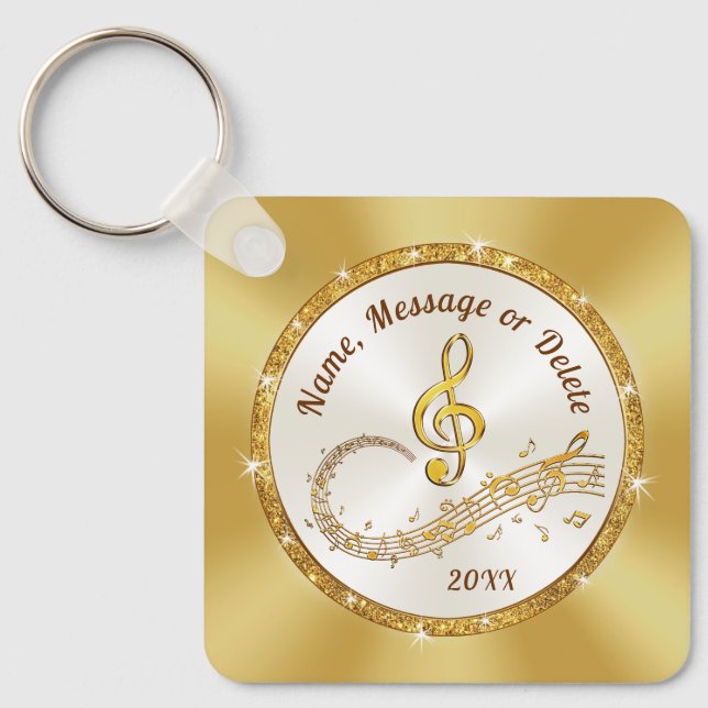 Music Note Chaveiro BULK ou comprar One, personali (Frente)