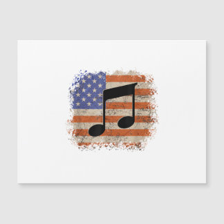 Music note for men gift american flag patriotic fu