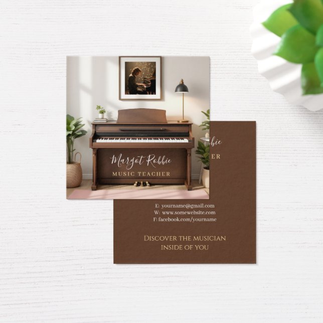 Music Teacher | Pianist Business Card (Mesa)