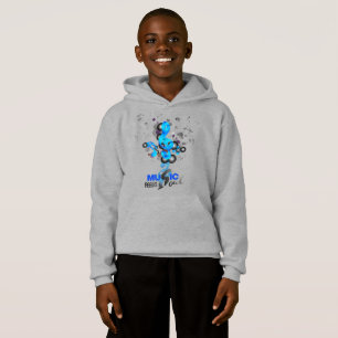 Música alimenta minha alma Crianças Pullover Hoo