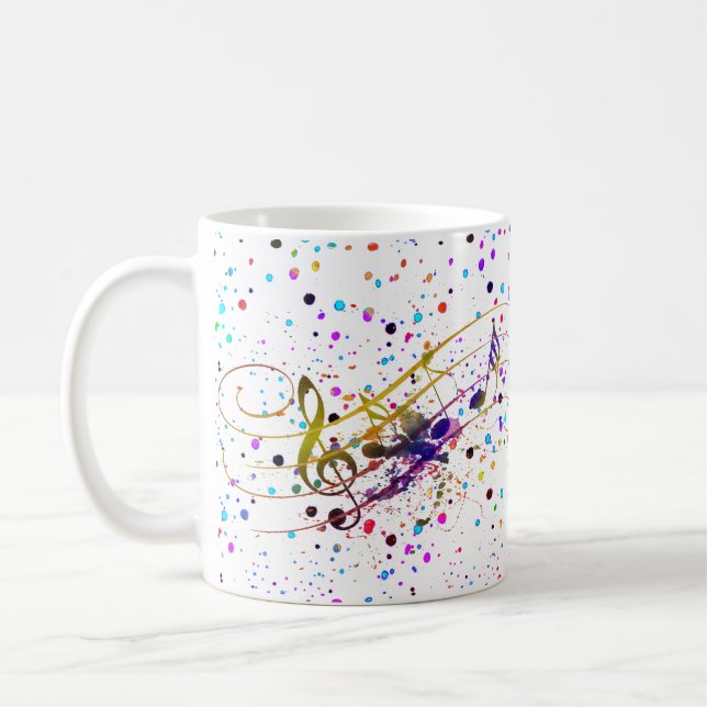 Música colorida, caneca de café (Esquerda)