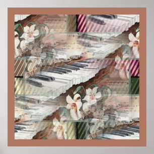 Música com poster das flores