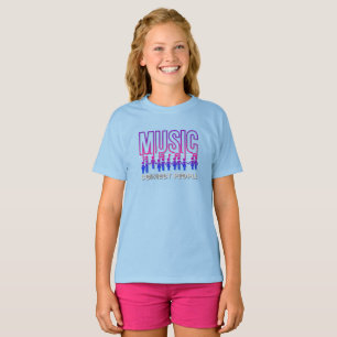 Música Conecta Pessoas   Crianças T-Shirt