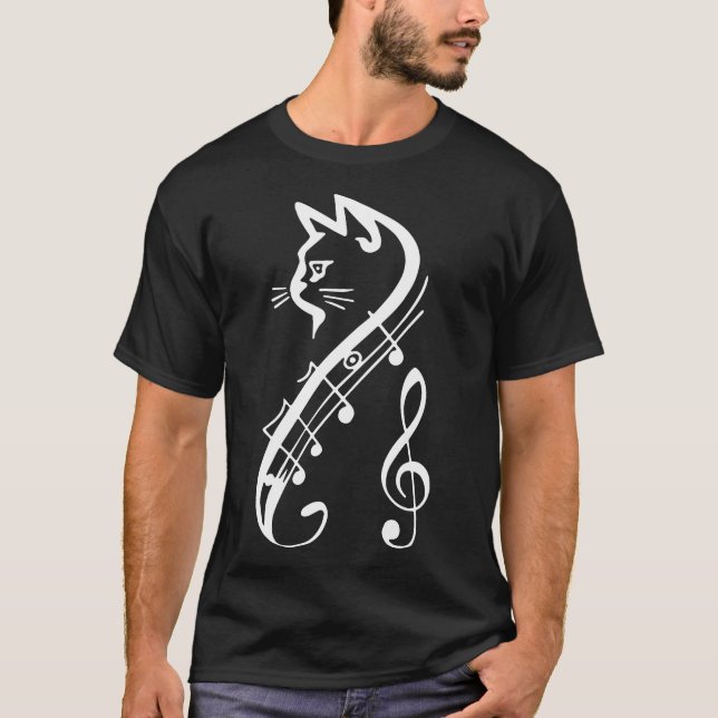 música das t-shirts de gatos (Frente)