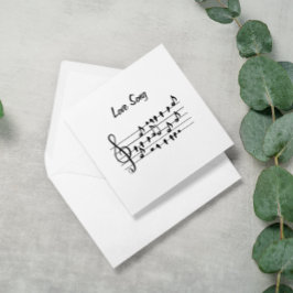 Música de amor, pássaros sentados entre as notas m