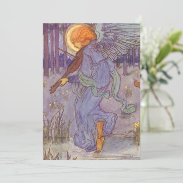 Música de Anjo Tocando um Violino, Música Antiga (Em pé/Frente)