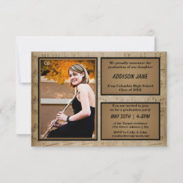 Música de folha com foto - Anúncio de Formando 3x5