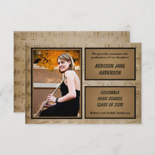 Música de folha com foto - Anúncio de Formando 3x5