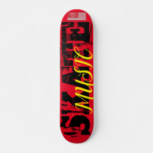 MÚSICA DE SKATE Skateboard, 7¾" Deck