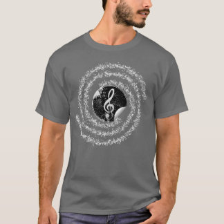 Música e artes t camisa vintage