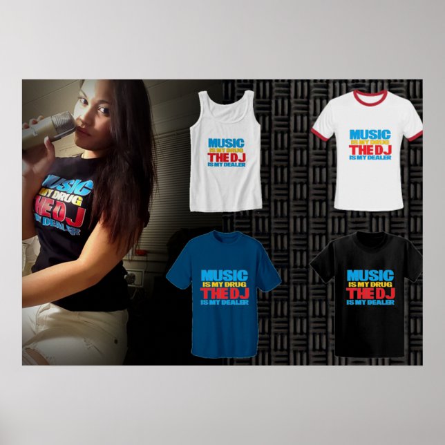 Música É Meu Poster De Drogas (Frente)