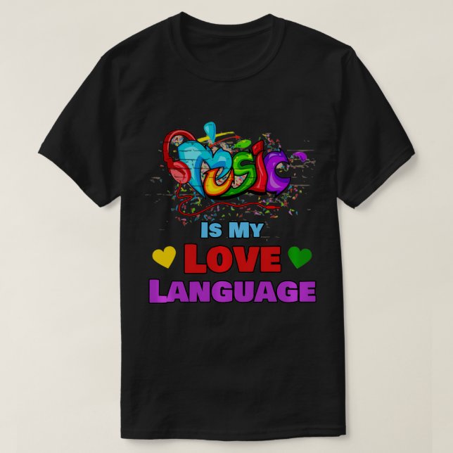 Música É Minha Língua De Amor Amor Música Pullover (Frente do Design)