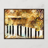 Música e Notas para Piano Elegante