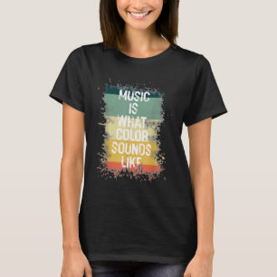 Música É O Que A Cor Soa Como Homens Da Camisa Mul