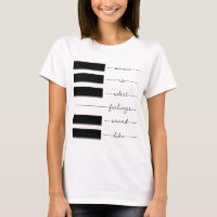 Música é o que os sentimentos soam como a camisa