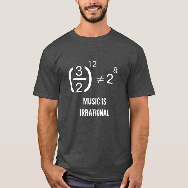 Música é uma camiseta irracional (Frente)