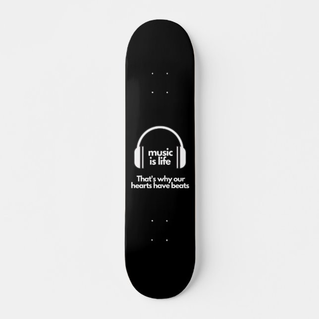 Música é vida - Conselho Skate (Frente)