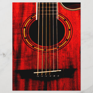 Música em madeira de violão acústico