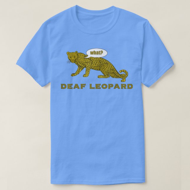 Música Engraçada Banda Camisa Surda Leopardo Piada (Frente do Design)