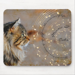 Música & gatos Mousepad
