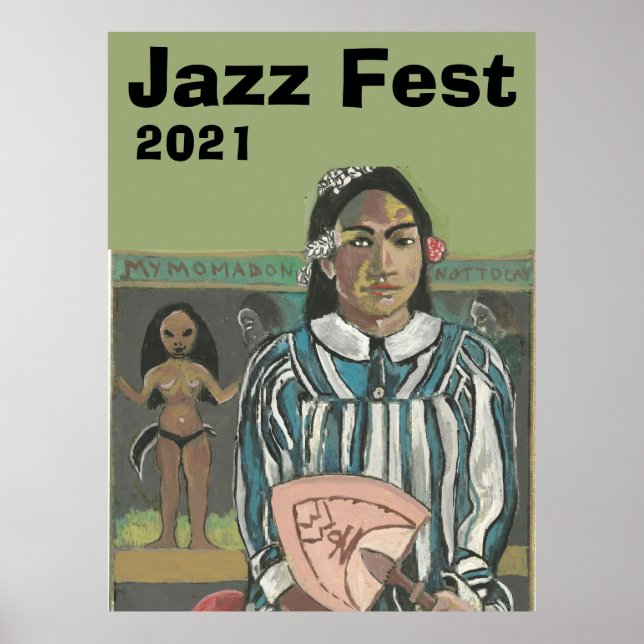 música jazz após Poster de Gauguin (Frente)