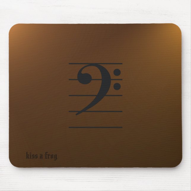 Música Mousepad - clef baixo (Frente)