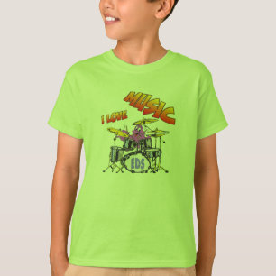 Música Octopus Roupa T-shirt