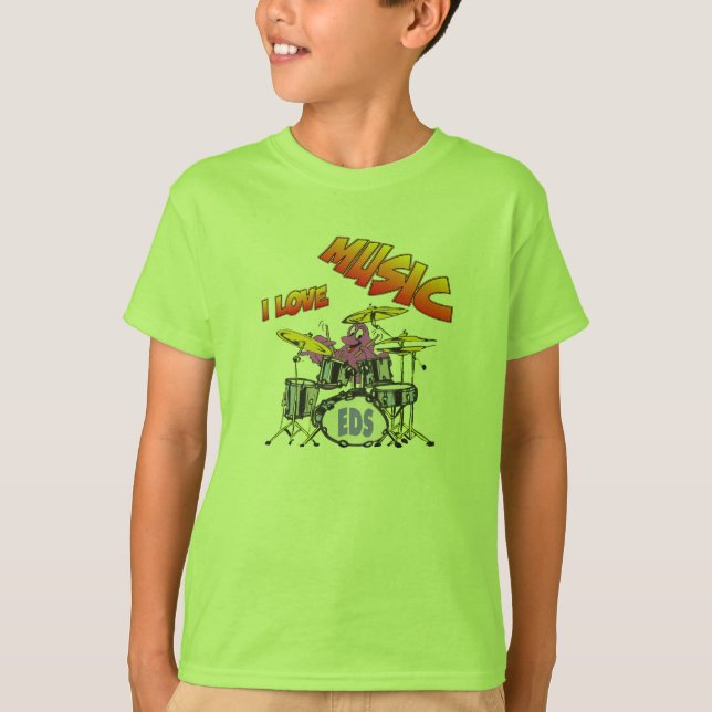 Música Octopus Roupa T-shirt (Frente)