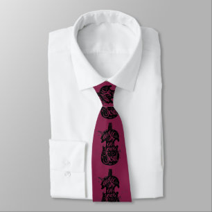 Música para minha alma magenta gravata masculina