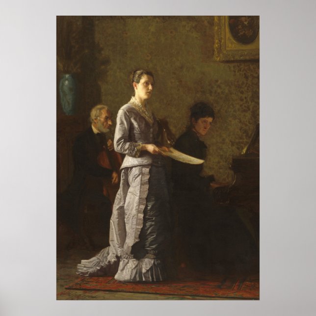 Música Patética - Thomas Eakins Fine Art Poster (Frente)